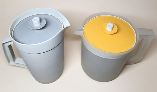 Ensemble de pichets Tupperware vintage – 1,5 litre + 1 litre | Fabriqué en France