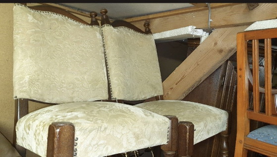 6 Sillas de Comedor Clásicas de Roble – Textile, Wood (photo 7 of 9)