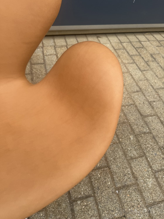 Image 1 of Exclusive Early Fritz Hansen Swan Chair 05-'67 in Vintage Cognac Camel Leather, Mint Condition!!