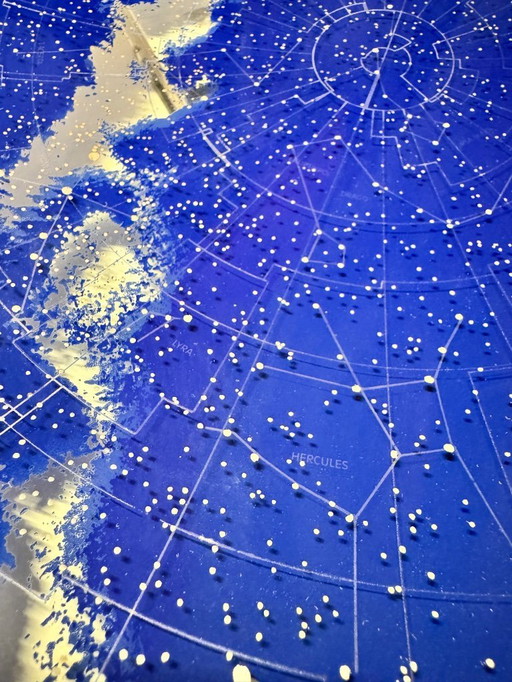 Bol design bleu avec étoiles hémisphère nord