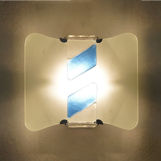 Image 1 of Paar Muranoglas-Applikationen, 80er Jahre