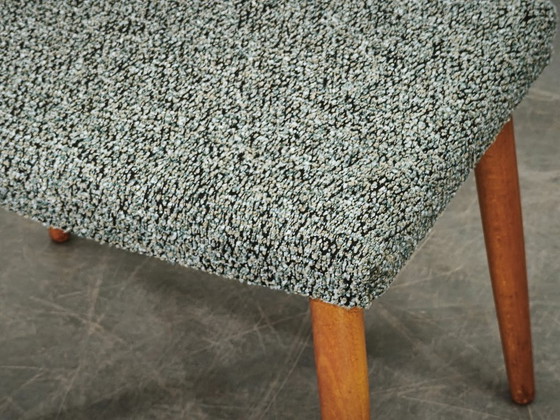 Danish Mid-Century Modern Beech and Upholstered Stool, 1960s – Wood (photo 8 of 10)