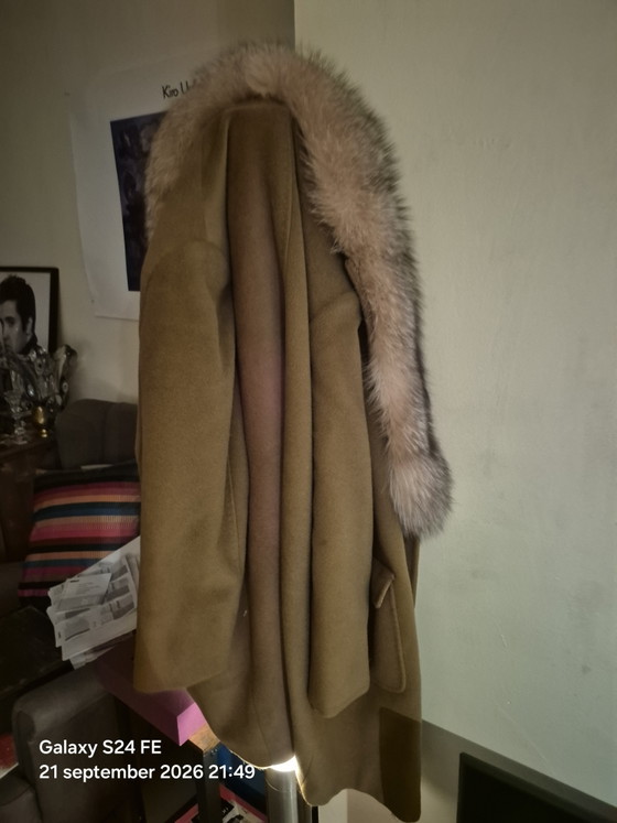 Manteau Col Fourrure – Marella, Cadeaux, Textile, Wool (photo 3 of 9)