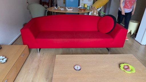Divano di design Topform – Rosso, 3 posti – Design olandese senza tempo – 3 5 zitsbanken, Textile