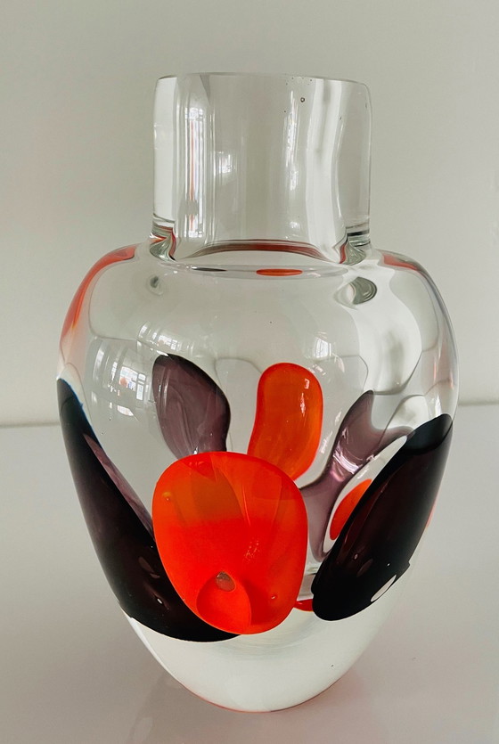 Image 1 of Vase Princ Glass Art H. 22. 3,4 kilos !