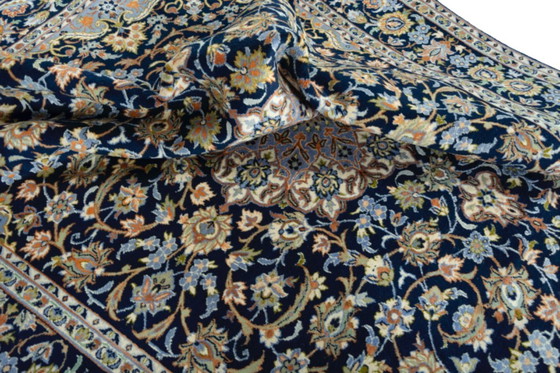 Image 1 of Tapis d'orient Isfahan liège noué à la main - 344 x 237 cm