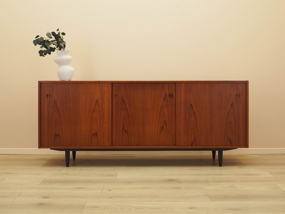Image 1 of Sideboard aus Teakholz, dänisches Design, 1970er Jahre, hergestellt in Dänemark