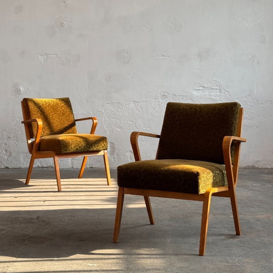 Image 1 of Pair of Mid-Century Easy Chairs by Selman Selmanagić, 1957