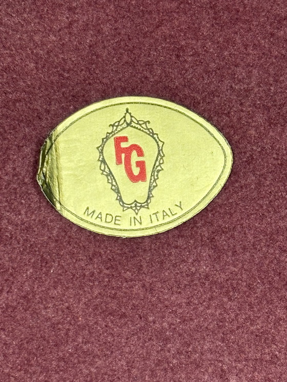 Image 1 of Vintage Italiaanse spiegel jaren 50 – messing – patina – Made in Italy