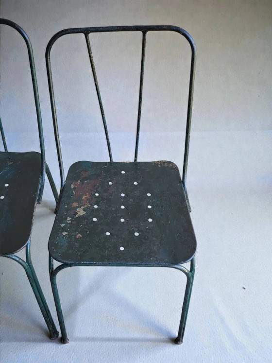 Tuinstoelen Parc et Jardin de Paris, jaren 50 (*4) – Tuinmeubelen, Iron (photo 11 of 13)
