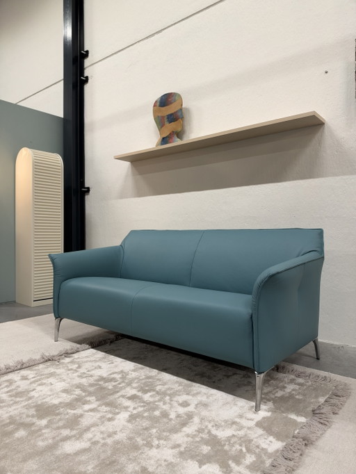 Leolux Mayon 2.5-seater Sofa Blue leather