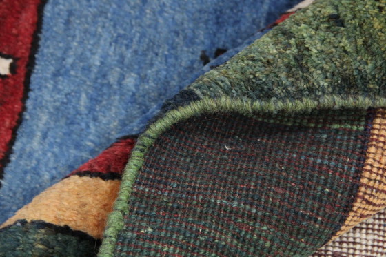 Image 1 of Original Perserteppich Gabbeh Ghashghai Orientteppich 148 cm x 110 cm Alt Natur