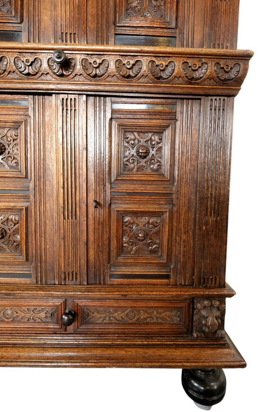 Image 1 of Fino armario Pilaster holandés del siglo XVII