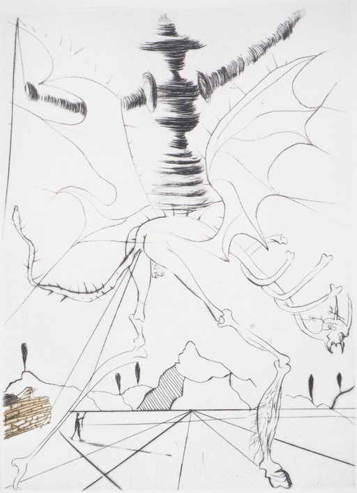 Salvador Dalí: Shakespeare: Enrico VI, incisione originale firmata – giclee prints, Paper (photo 2 of 8)