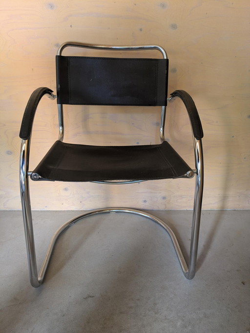 4x Vintage Italian Design Chrome Chairs