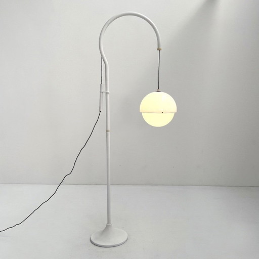 White Model 4055 Floor Lamp by Luigi Bandini Buti for Kartell, 1960s