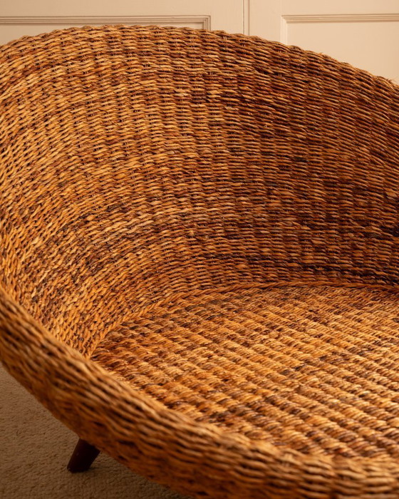 Image 1 of Silla redonda de ratán