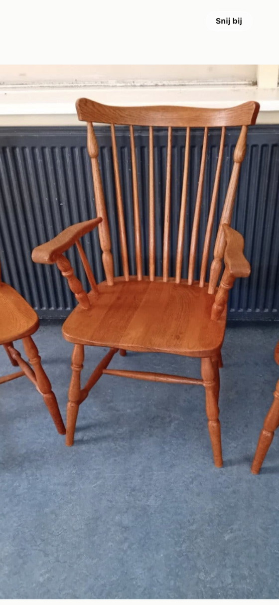 2 Antieke Kamer Stoelen – Eetkamerstoelen, Wood (photo 3 of 4)