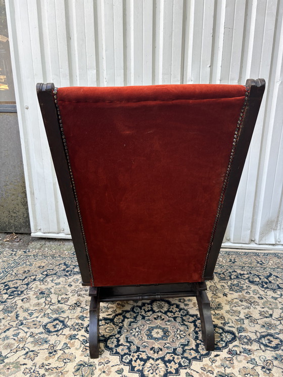 Image 1 of Engelse mid-century schommelstoel 