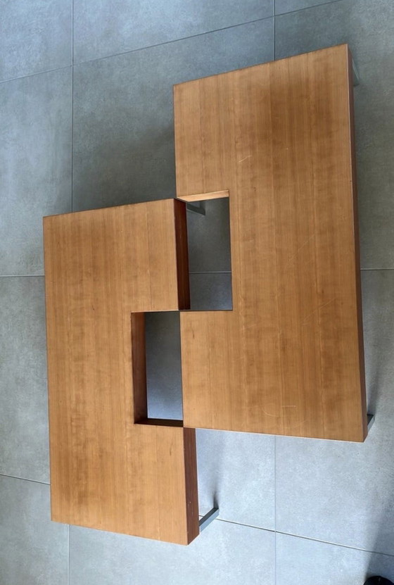 Diseño de rompecabezas de mesa de centro de madera Porada – Mesas de centro, Metal, Wood (photo 4 of 5)