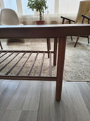 Mid-century style coffee table | beech veneer wood