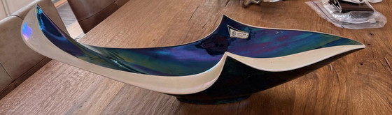 Verceram fruitschaal., Schalen, Keramiek, Blauw (foto 3 van 6)