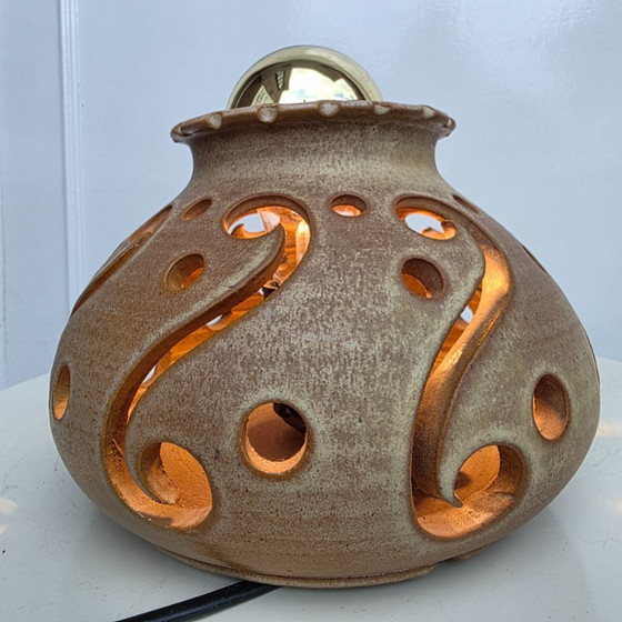 Image 1 of Vintage ceramic wall and/or table lamp made by Terra from Milsbeek