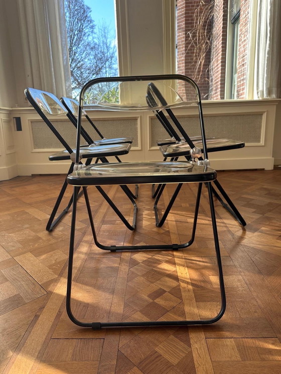 Image 1 of Set of 5 Plia chairs – Giancarlo Piretti for Anonima Castelli