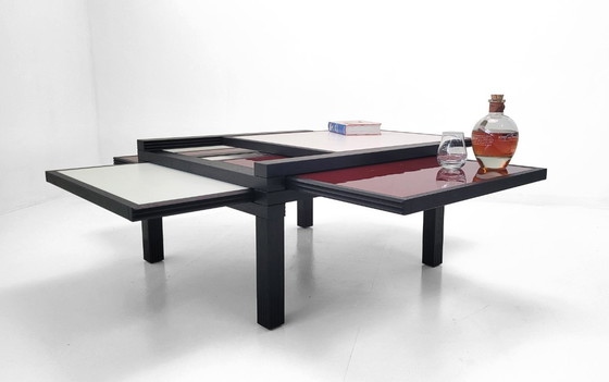 Image 1 of Table basse modulaire extensible « Hexa » – Vuarnesson pour Bellato, France, années 1980