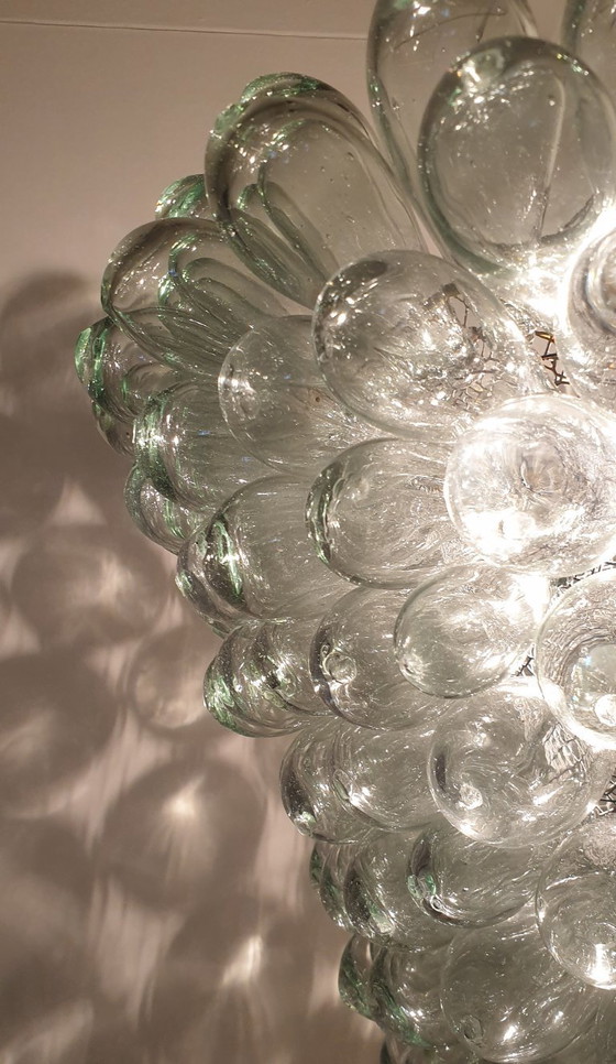 Image 1 of Suspension vintage en verre de Murano motif raisin XL