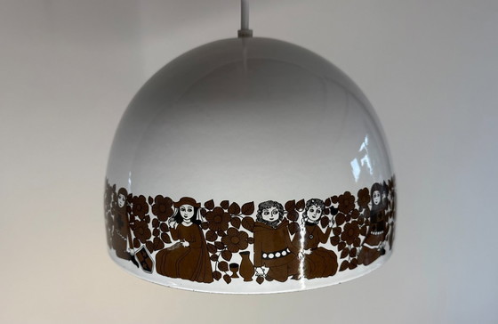 Image 1 of Lampe à suspension vintage "Tanssi" par Kaj Franck pour Fog & Mørup