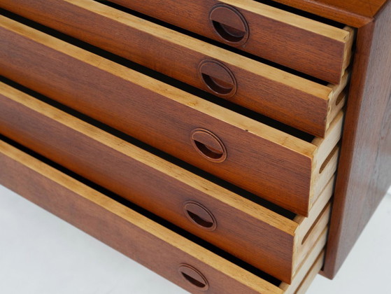 Modulaire wandkast van teakhout, Deens design, jaren 60, ontworpen door Rud Thygesen en Johnny Sørensen, (photo 12 of 32)