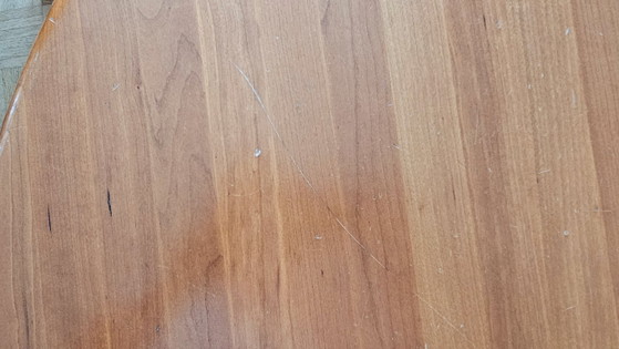 Runder Esstisch aus Holz mit Ausziehplatten, Dyrlund, Esstische, Braun (Foto 5 von 9)