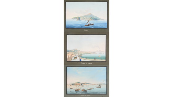 Image 1 of Gouaches napolitanos * siglo XIX * (según Giuseppe Scoppa)