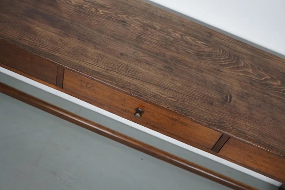 Image 1 of Tavolino rustico antico da fattoria francese in legno di olmo, inizio XX secolo