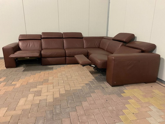 Divano angolare relax in pelle Natuzzi Editions B760 – Poggiatesta regolabili – Pelle pieno fiore premium (photo 8 of 13)