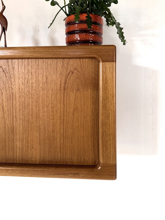 Image 1 of Vintage floating Danish wall cabinet, Dyrlund ‘80