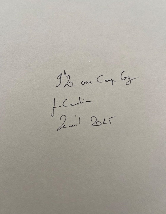 Image 1 of Inchiostro di china su carta naturale 250g.  Soggetto : Cap Coz.  Formato 40x30cm.