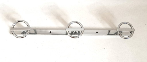 Triple Art Deco coat hooks by Jean Royère, 45 cm wide