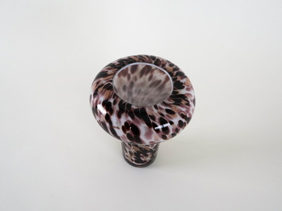 Image 1 of Glass leopard print vase, Italian design, 1970s, made in Italy