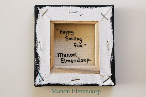 Image 1 of Unique Hand-Painted Small Painting with Donkey: Fox