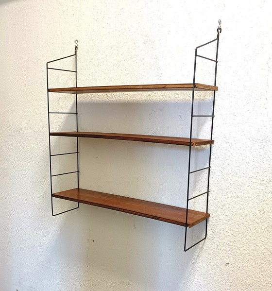 Image 1 of Perchero de pared de los años 50 con tres estantes