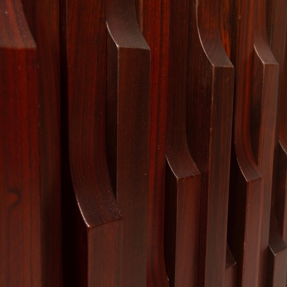 Luciano Frigerio Brutaliste Bois de Padouk Gaetano Tables de nuit pour Frigerio di Desio – Wood (photo 13 of 23)
