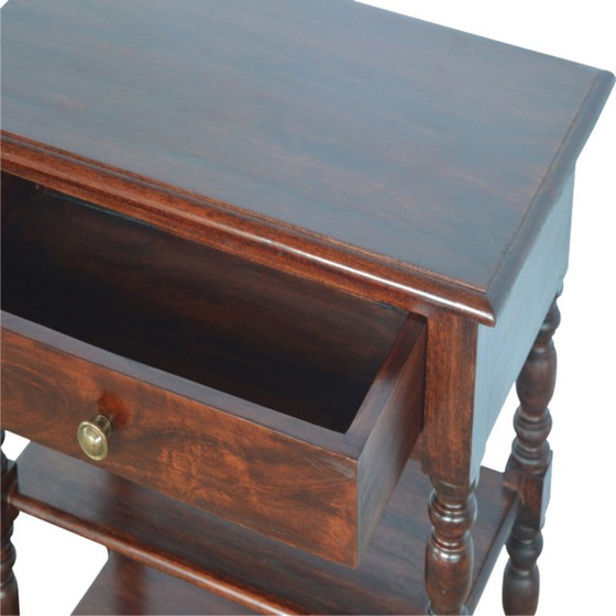 Solid Mango Wood Side Table with Turned Legs – Artisan, Dressing tables (photo 6 of 7)