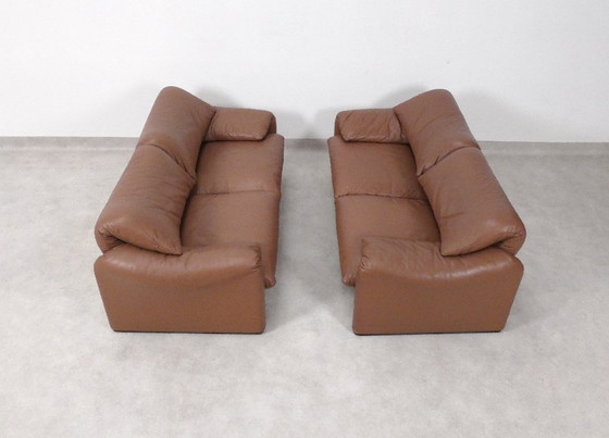 Image 1 of Conjunto Cassina Maralunga 2 plazas en piel mocca