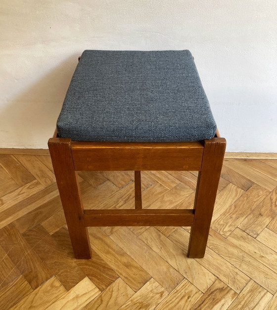 Image 1 of Tabouret en bois de style scandinave des années 1970