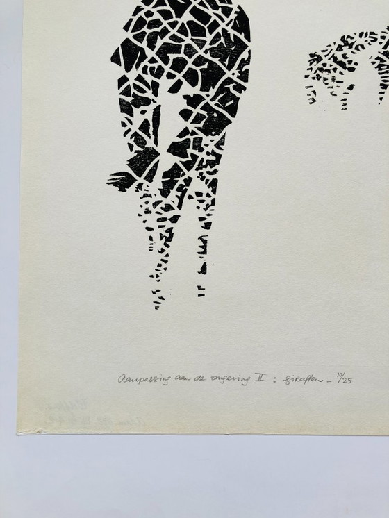 Image 1 of Irene Wolfferts - Giraffes - Vintage 70s