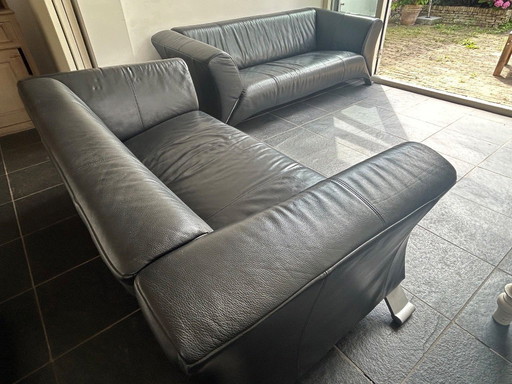 Two Rolf Benz Design sofas 322 - 2 + 2.5 seater