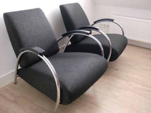 gelderland 5770 fauteuil design jan des bouvrie comme neuf 2x