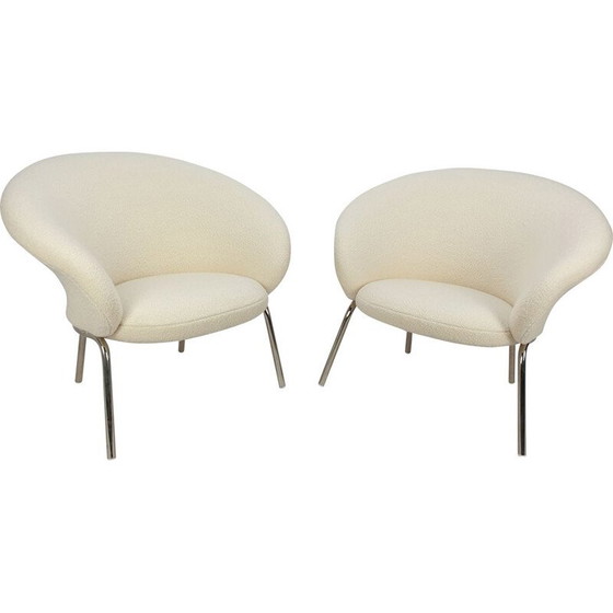 Image 1 of Pair of vintage steel armchairs "F570" by Pierre Paulin for Artifort, 1960